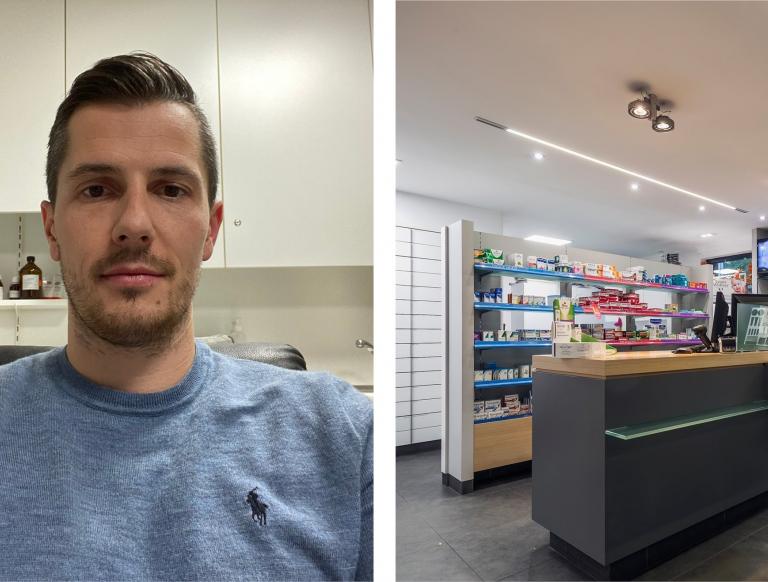 Apotheker Pieter Mertens van eerstelijnszone Kemp & Duin.