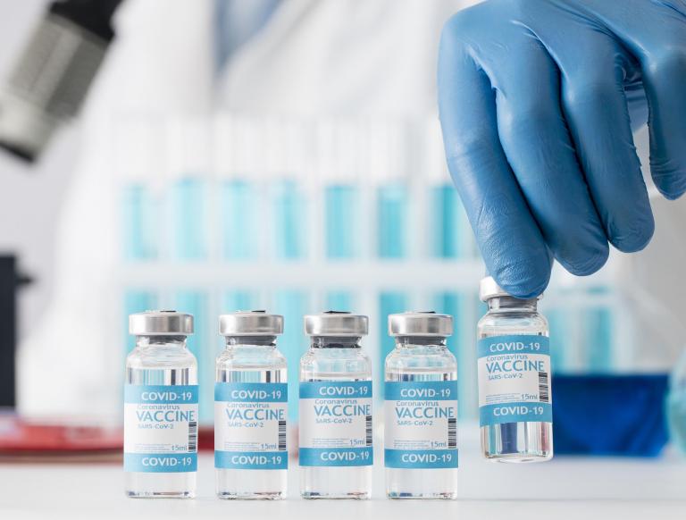 Coronavirus vaccin compositie in lab