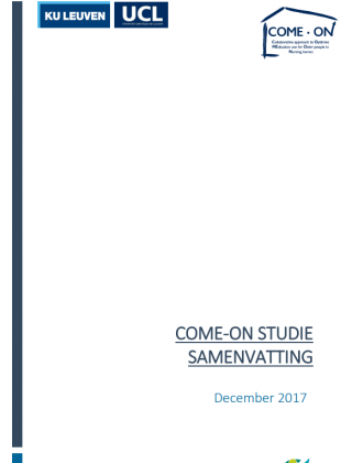Come-On studie woonzorgcentra (KU Leuven, 2017)